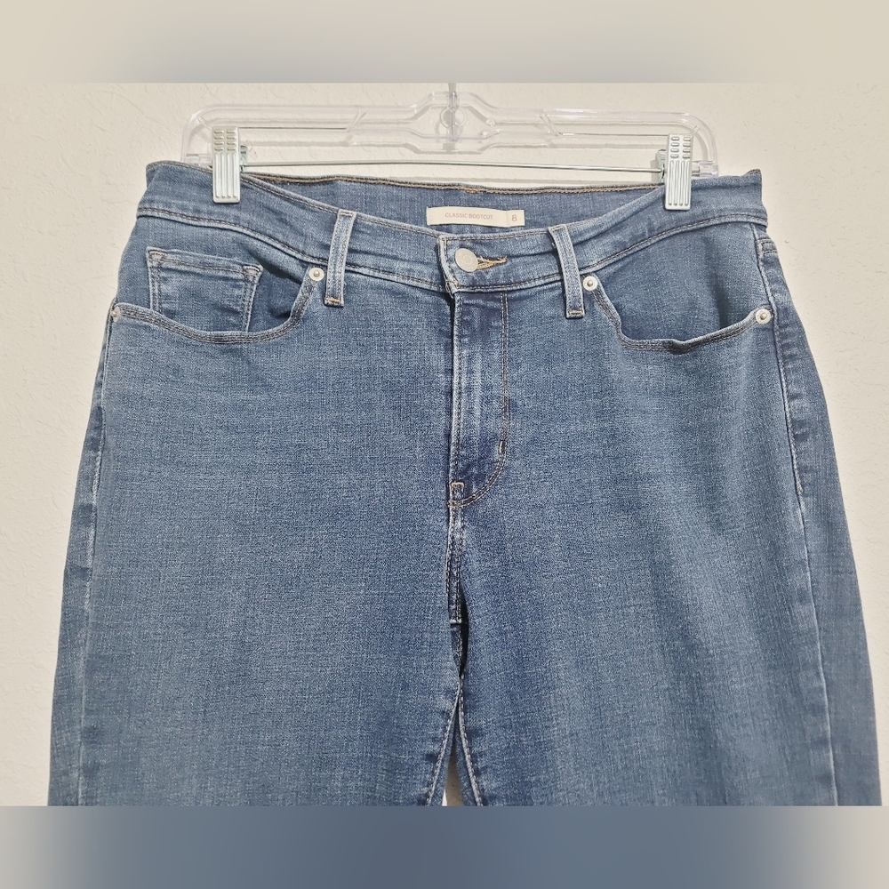 Levi’s Classic Bootcut Jeans Women’s Size 8 Blue Stretch Denim W29 L30 - Picture 4 of 13